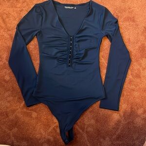 NWT Abercrombie & Fitch long sleeve body suit, size small. Soft A&F Collection